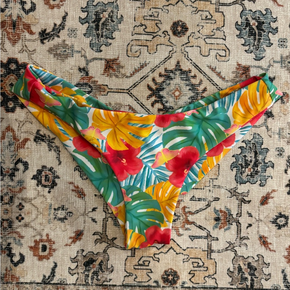 Tropical Floral Bikini Bottom